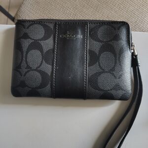 Coach Black Wristlet